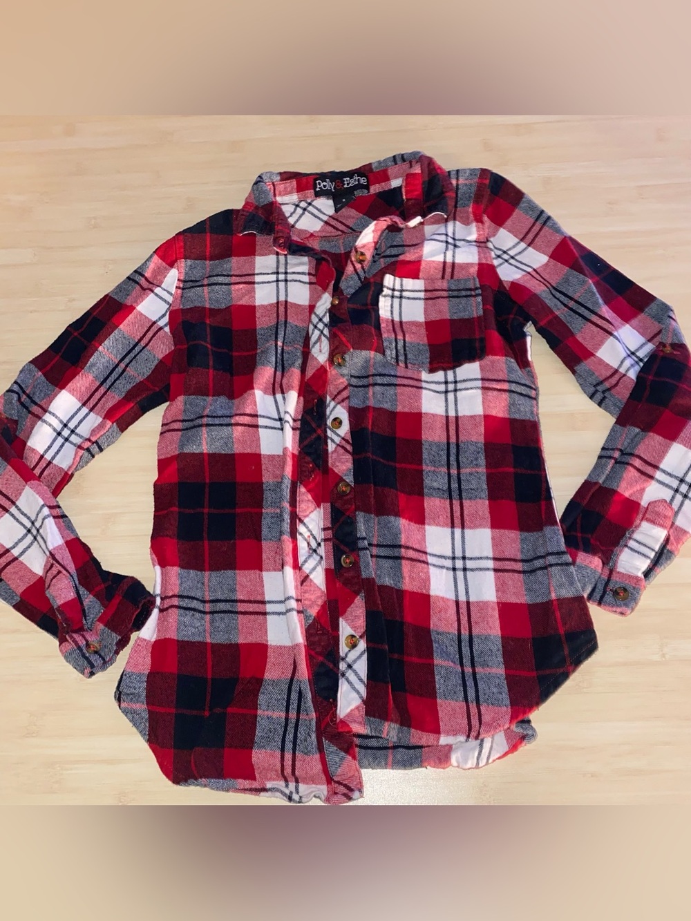 Victoria’s Secret bikini top Small plaid flannel shirt bundle